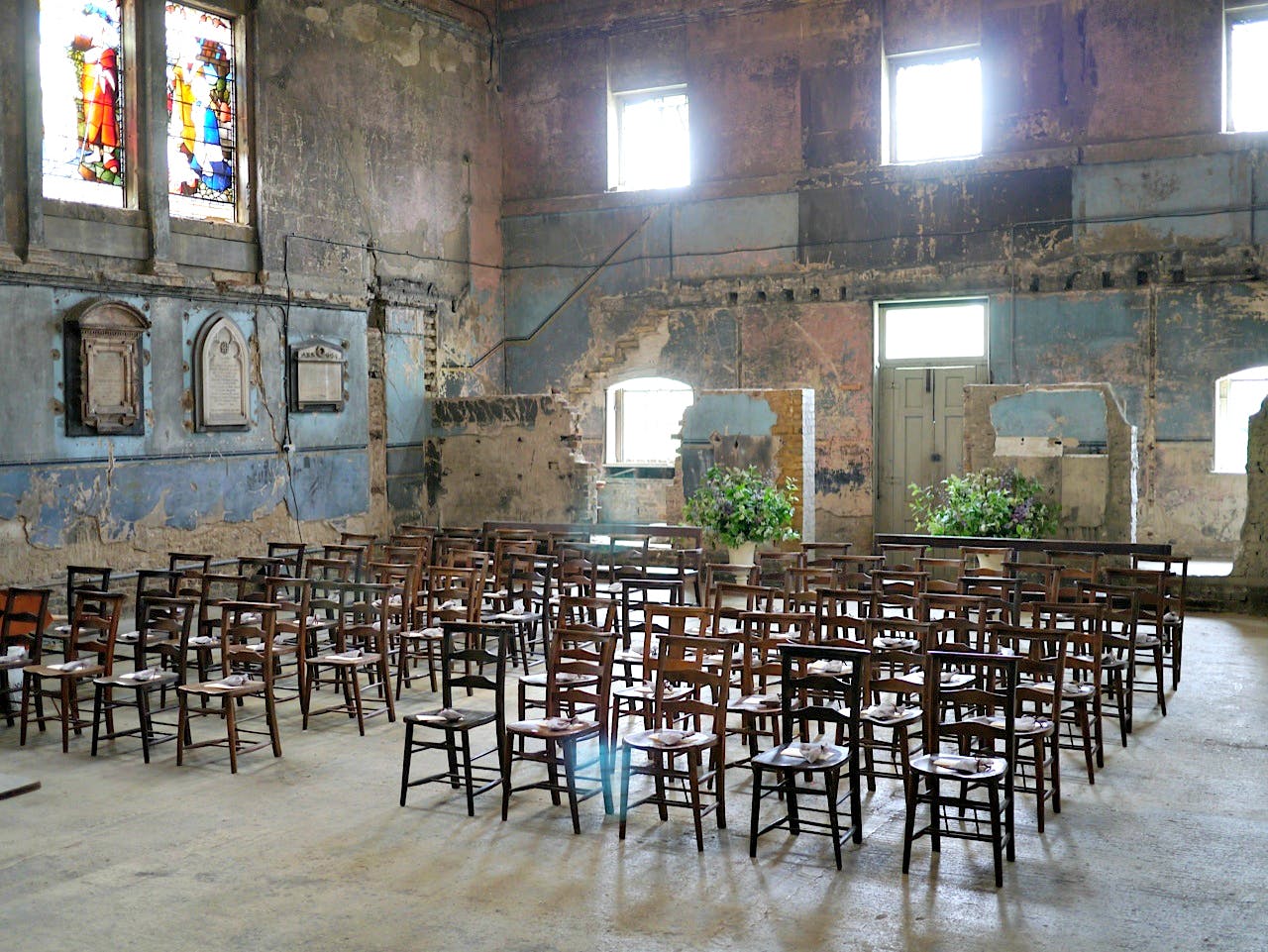 Chapel in Asylum with rustic charm, ideal for creative events and workshops.